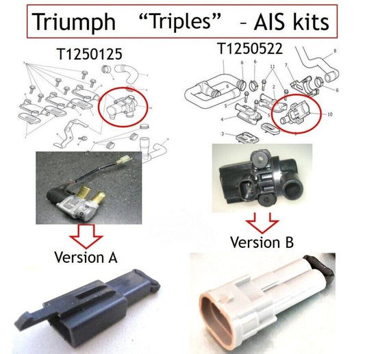 2006 - 2012 Triumph Daytona & Street Triple 675 675R SMOG Block-Off Plates AIS SAS Valve Delete Kit