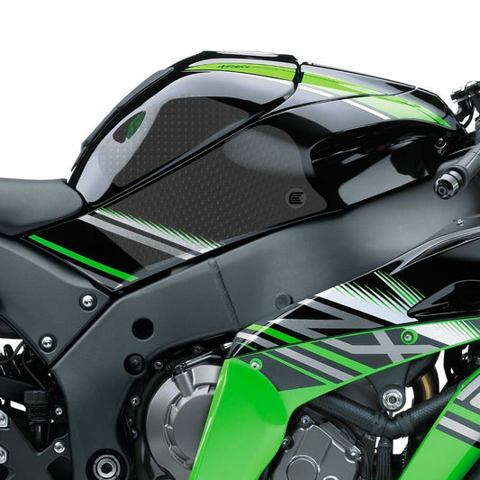 2011 + ZX10R Eazi-Grip Evo Tank Traction Pads 2016 ZX-10R ZX-10RR Clear