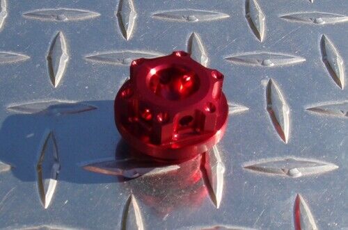 RED Yamaha Oil Filler Cap / Plug - R1 R7 R6 R3 FZ1 FZ8 FZ6 XJ6S XSR700 FJR1300 MT01 MT03 MT-07 MT-10 Tenere 700 1200 Tracer 7