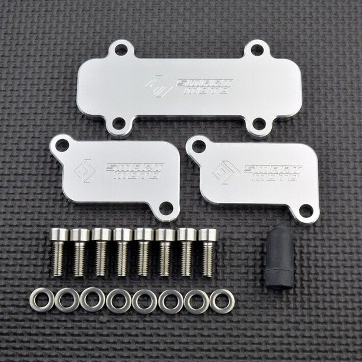 BMW K1200 K1300 S R GT SMOG Block Off Plates PAIR SAS AIS Eliminator Kit K1300S