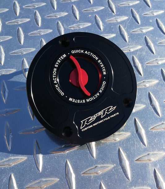 Suzuki Quick Release Fuel Gas Cap - GSXR 600 750 1000 SV650 SV1000 GSR750 GSXS1000 Hayabusa ~ Red