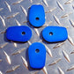 Yamaha BLUE Turn Signal Adapter Plates - R1  R6  R7  FZ1  YZF  YZF1000  YZF600
