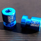 BLUE GSXR Swingarm Spools / Bobbins / Sliders GSX-R 600 750 1000 1100