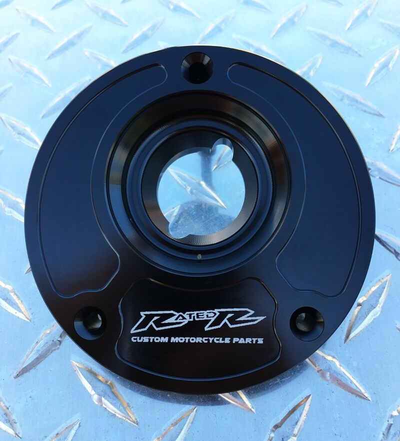 Kawasaki Quick Release Fuel Gas Cap - Z125 650R ER6n ZX6R Z900RS Z1000 ZX1000 ZX10R ZX14 ZX14R ~ Black