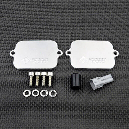 Kawasaki 2004 2005 2006 ZX12R SMOG Blanking Plates PAIR Block Off AIS SAS Valve Eliminator