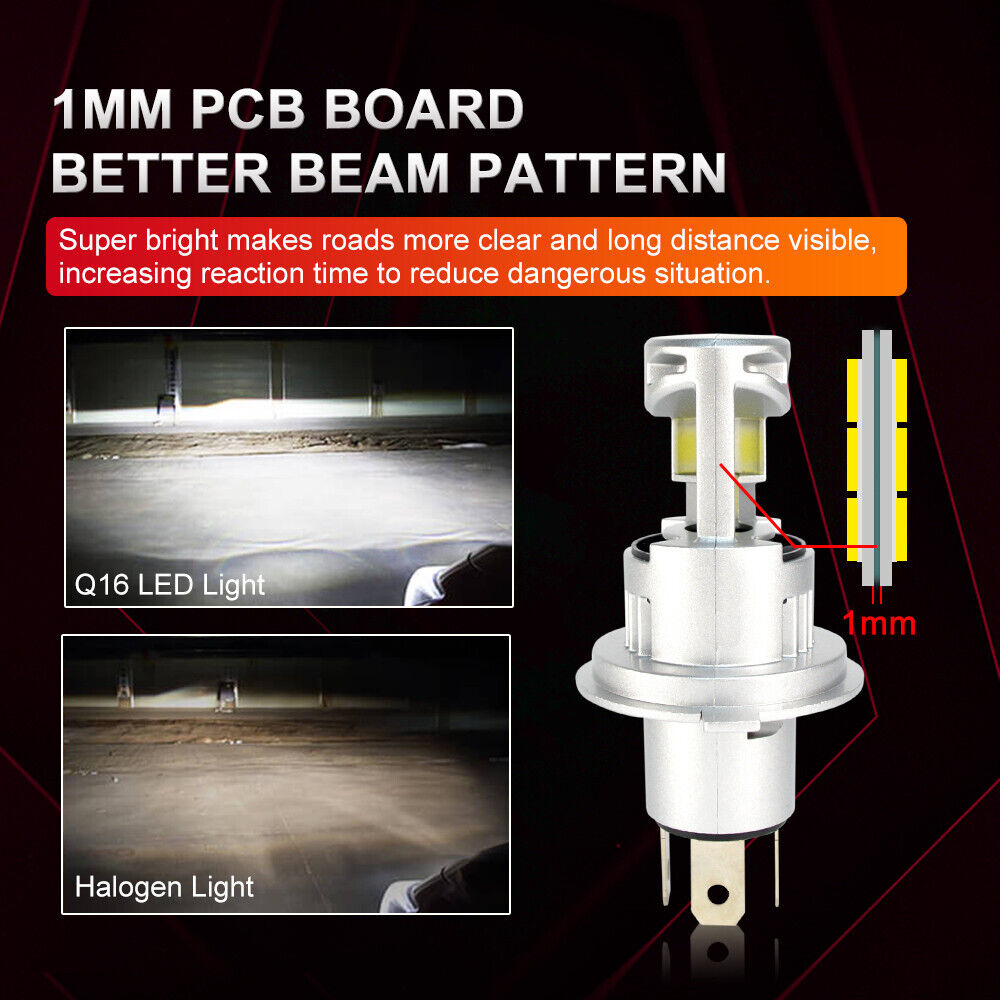 H4 LED Headlight Bulb Globe - Kawasaki VULCAN S 650 900 1700 W800 Z650 ABS