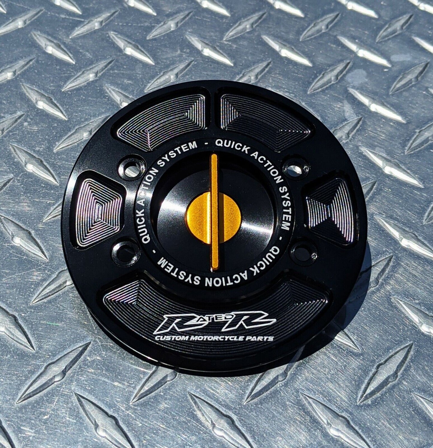 BMW Quick Release Fuel Gas Cap ~ S1000RR S1000R M1000RR M1000R HP4 HP2 R1200 K1600 F800 F700 R9T ~ Gold