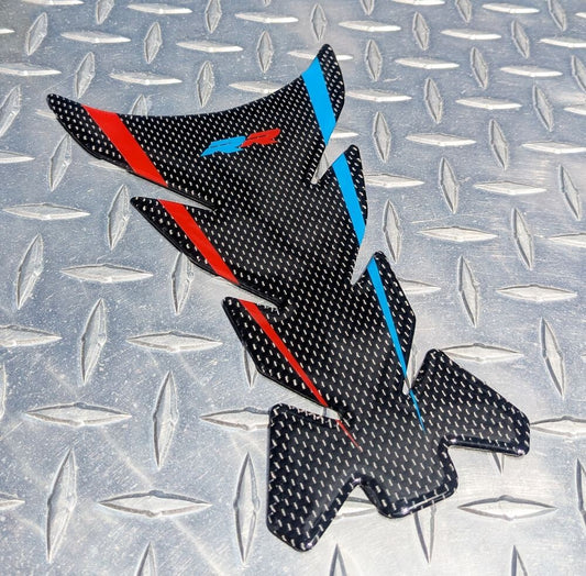 RR Logo REAL Carbon Fibre Tank Pad / Protector Decal - BMW S1000RR