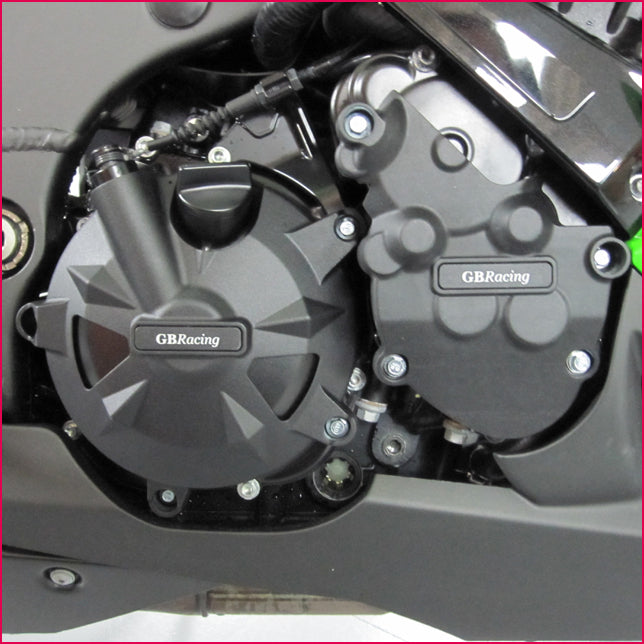 2008 - 2010 ZX10R GB Racing Engine Case Cover Slider Set Kawasaki ZX10 ZX-10R