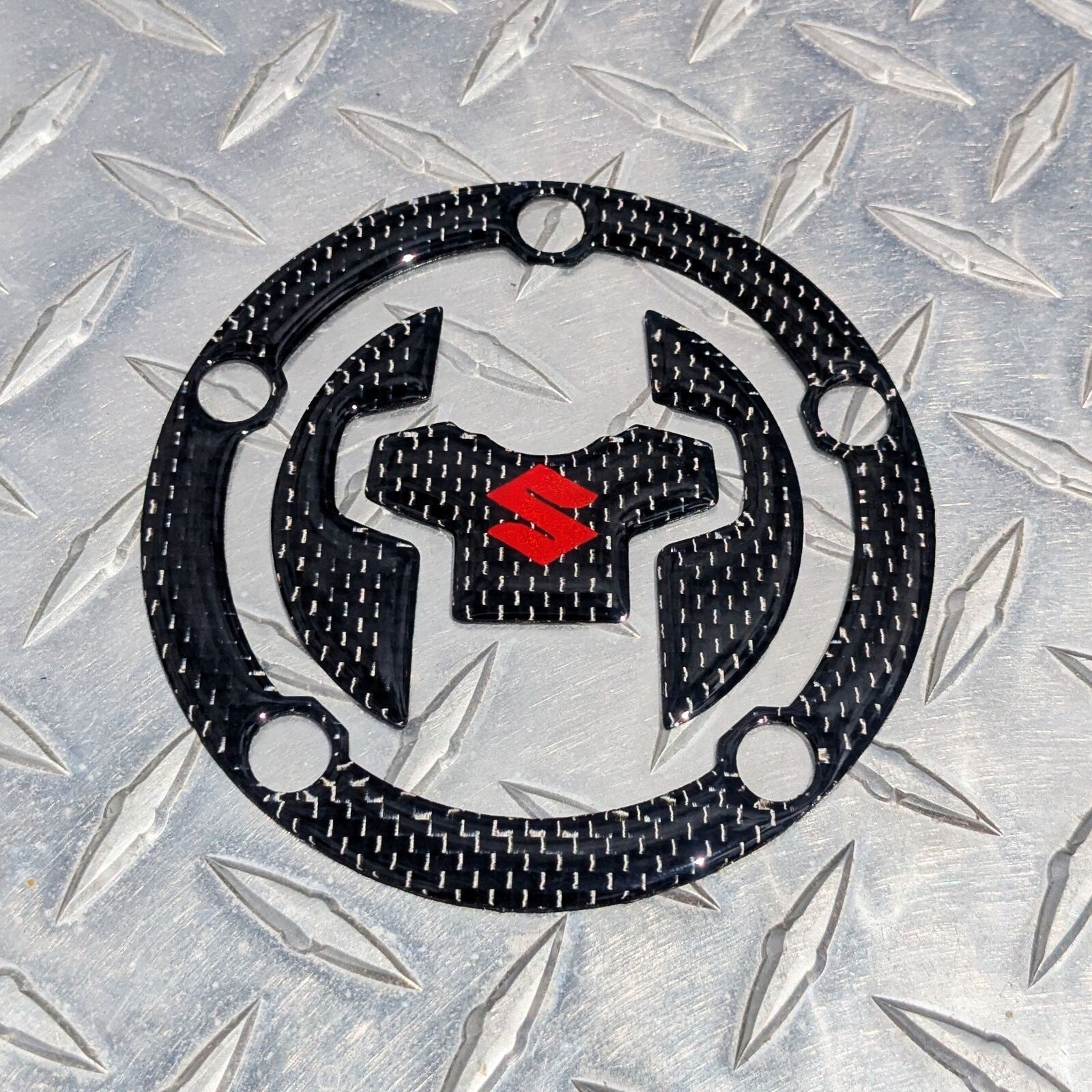 Real Carbon Fuel Gas Cap Pad 2018 + GSX-S1000 GSX-S750 KATANA GSXS GSX-S 1000 GT