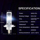 2 x H4 LED Headlight Bulbs DL650 DL1000 SV1000 TL1000S TL1000R AN400 GTR1400 FZ1