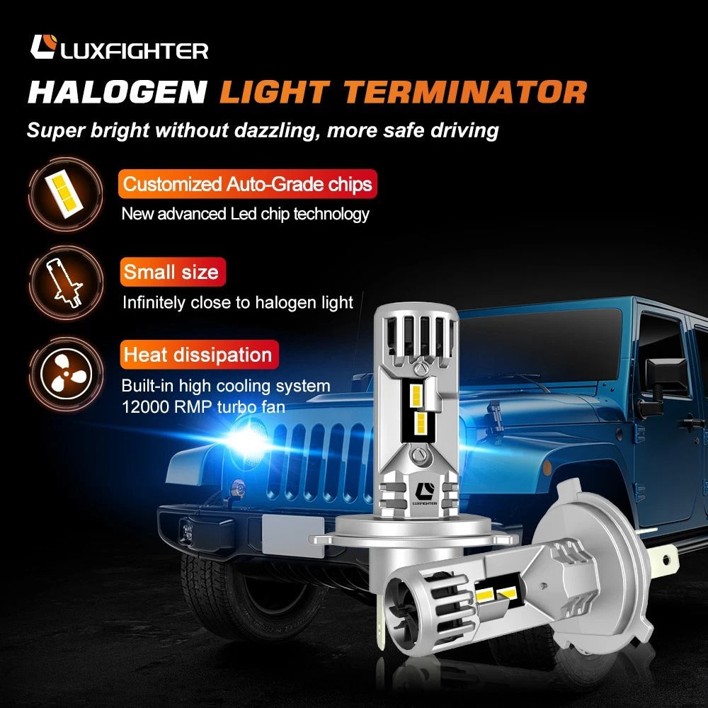 2 x H4 LED Headlight Bulbs DL650 DL1000 SV1000 TL1000S TL1000R AN400 GTR1400 FZ1